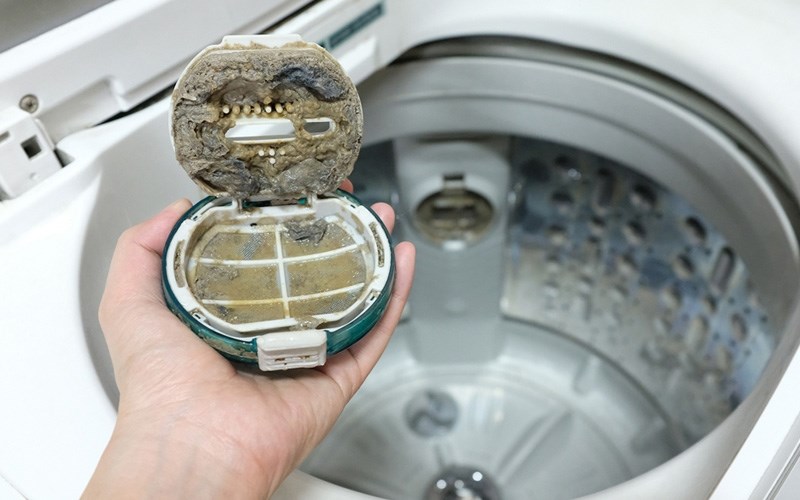 تمیز کردن فیلتر پشتی ماشین لباسشویی